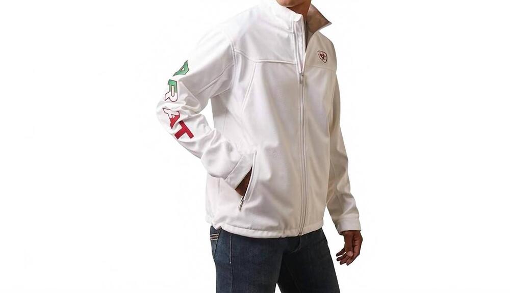 NEW ARIAT softshell mexico jacket in white